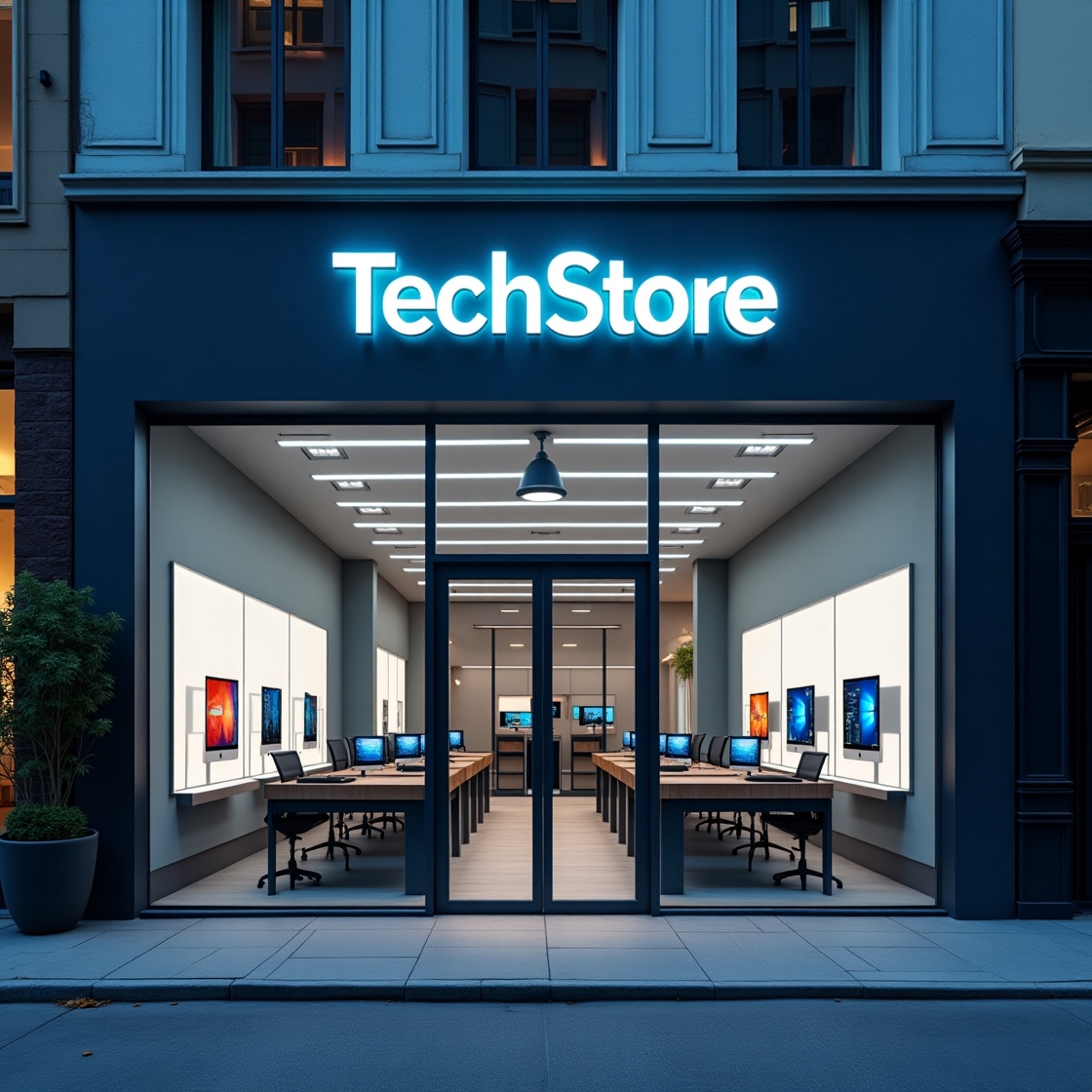Interior da loja TechStore